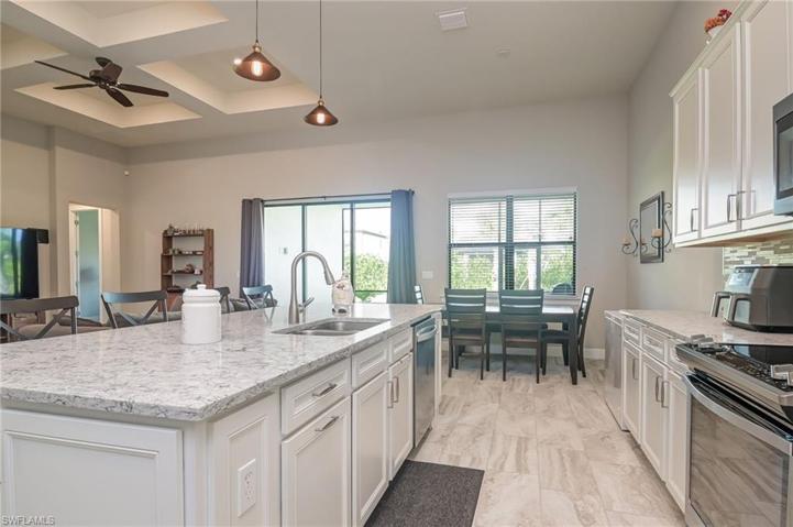 Kitchen & dining & living