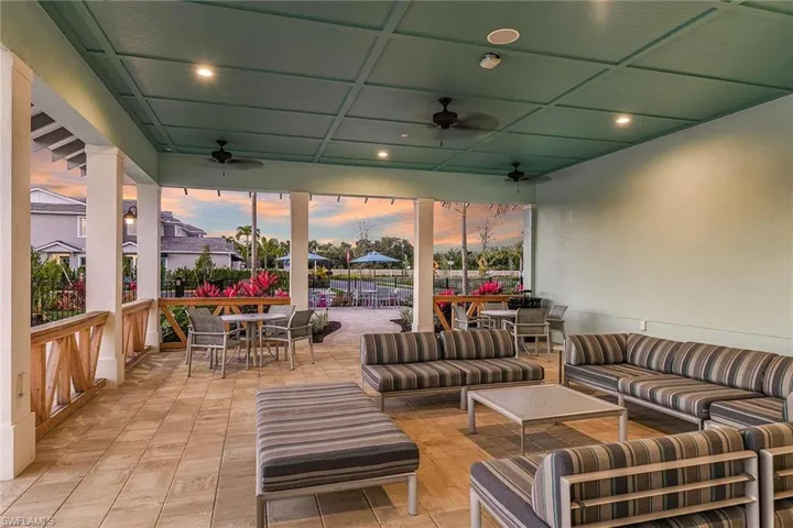 Covered Seating at The Amenities Center