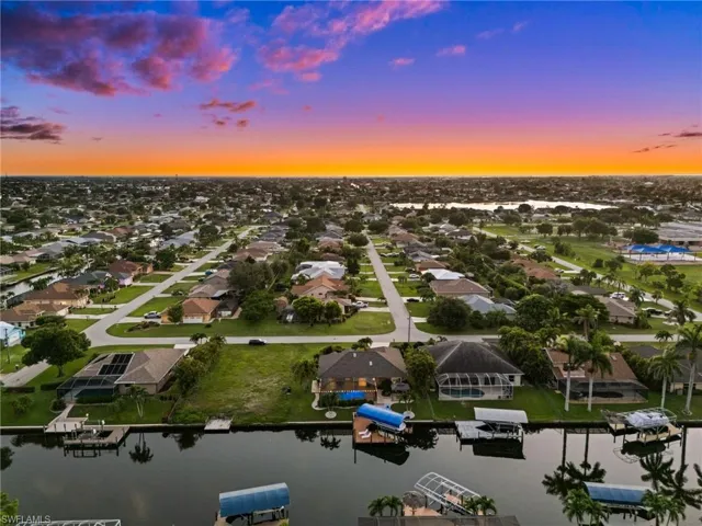 Looking over the pool and Gulf Access Canal