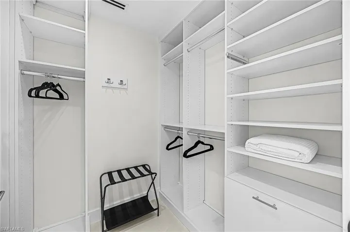 View of spacious closet - Virtually Edited Image