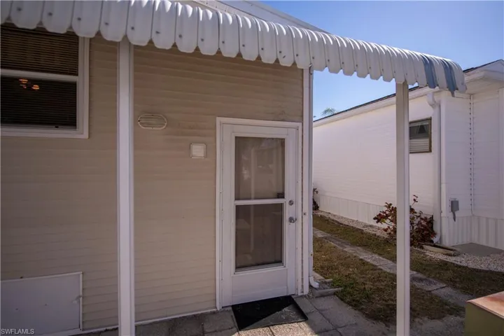 View of exterior entry
