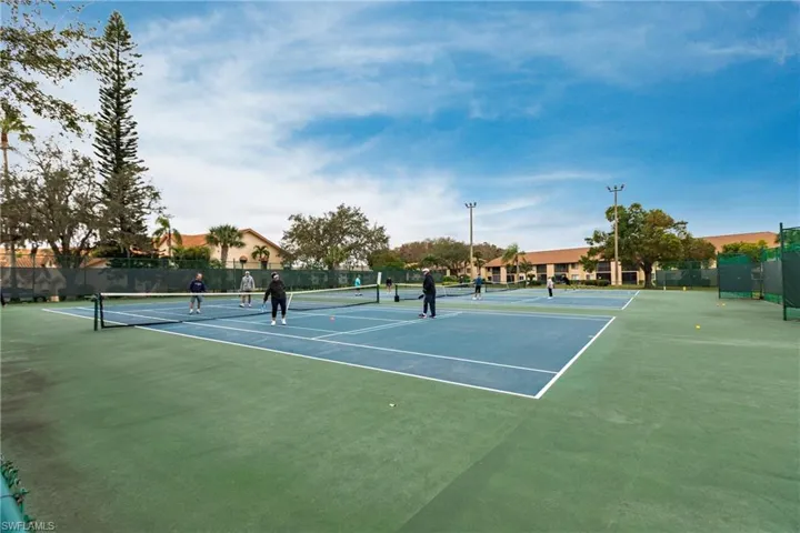 One of the tennis court areas