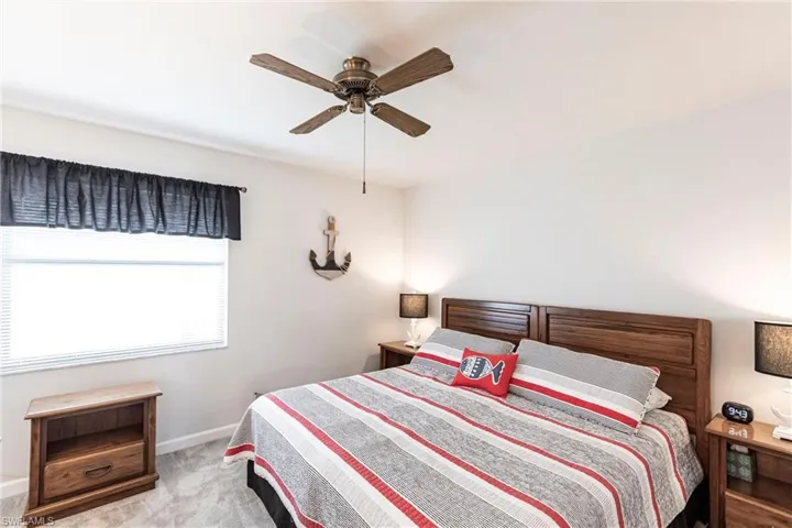 Guest bedroom with new carpet