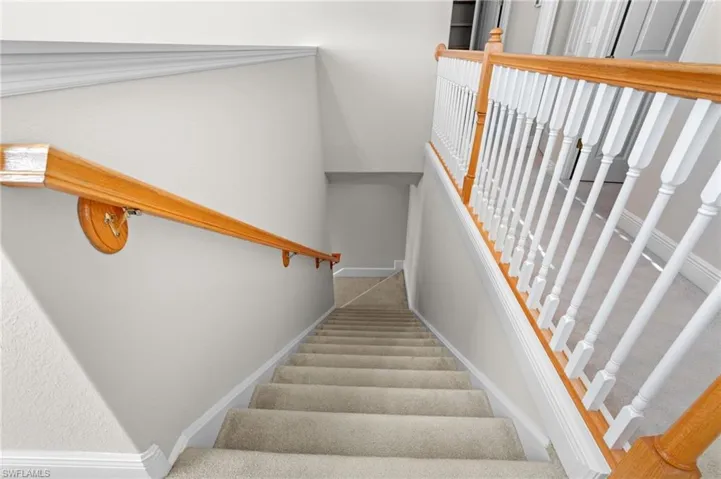 Stairway with carpet