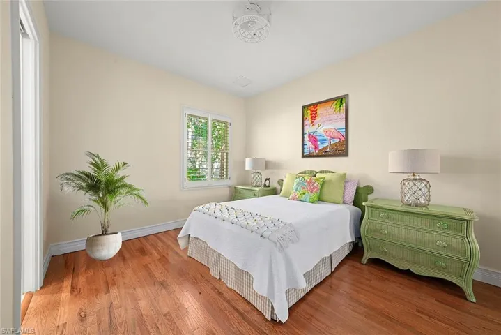 Guest Bedroom - plant is virtually staged