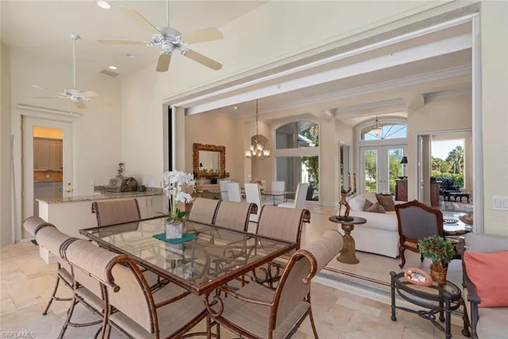 Gorgeous covered lanai perfect for al fresco dining and entertaining