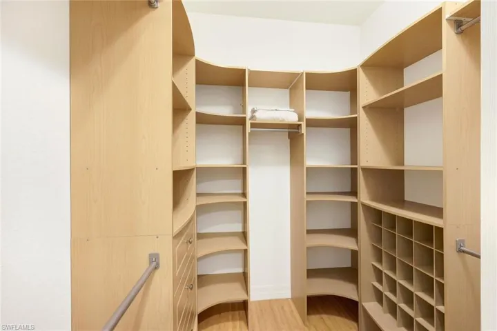 View of walk-in closet