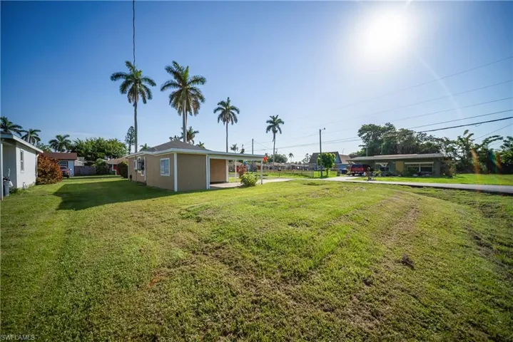 View of green lawn