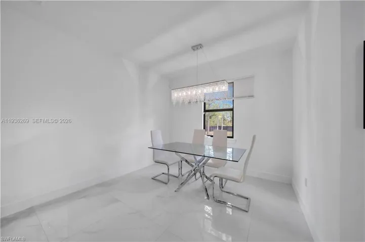 Dining area featuring baseboards