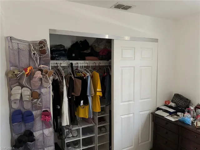 Closet with visible vents