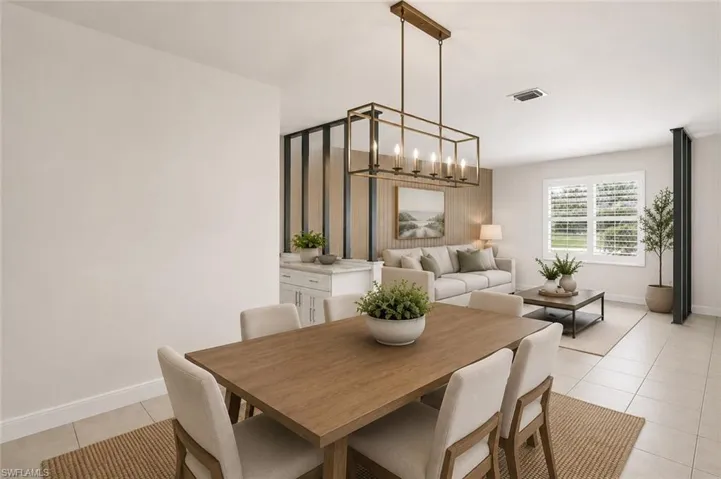Virtual depiction of what the dining area could look like after renovation