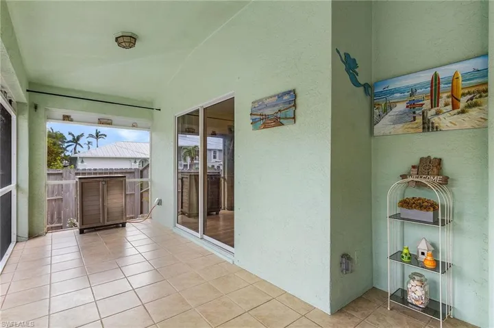 large screened patio