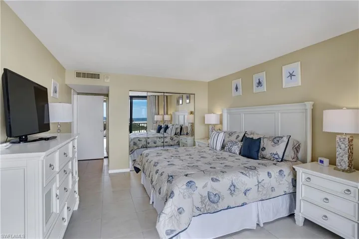 View of tiled bedroom