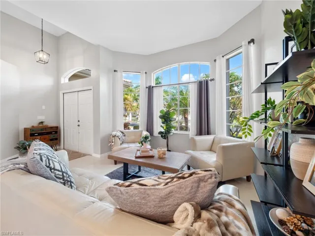 Living room with baseboards