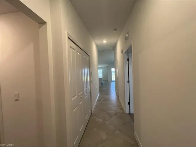 Hall with baseboards