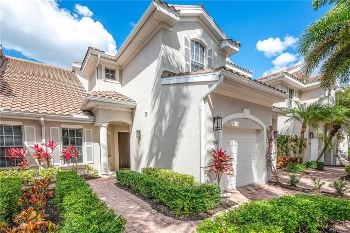 Heavily Landscaped Front Entrance