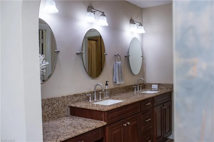 Master bath with double vanity