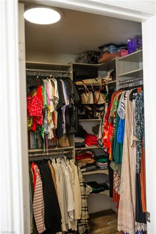 Spacious master closet