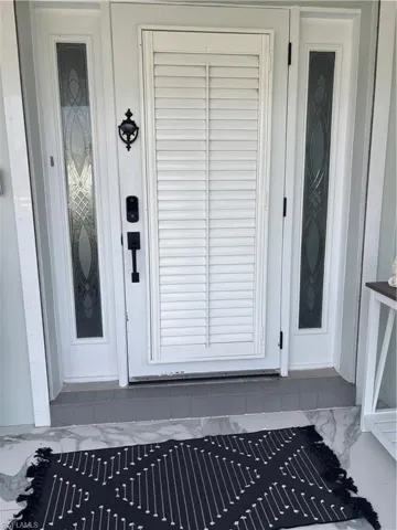 View of exterior entry