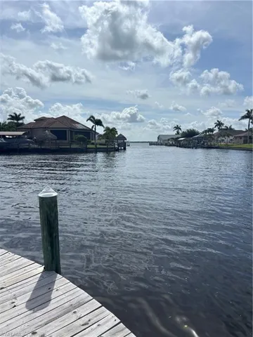 Dock featuring a water view