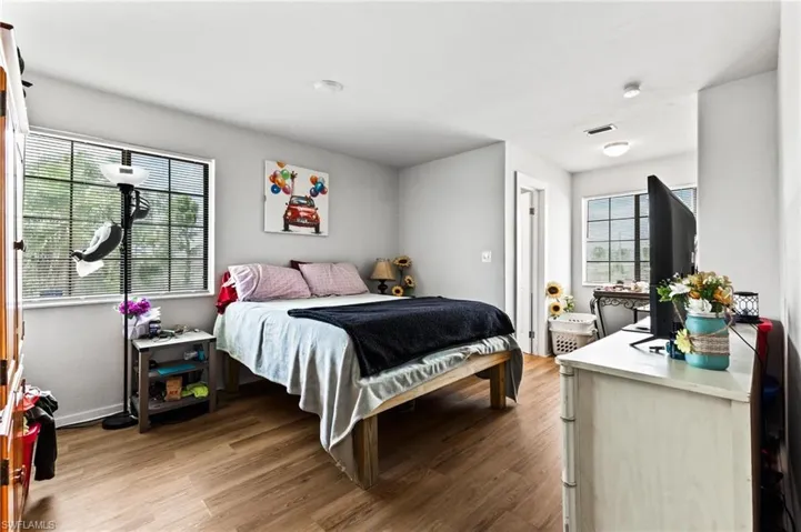 Bedroom featuring light hardwood / wood-style floors
