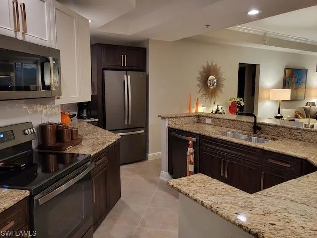 Kitchen with different lighting