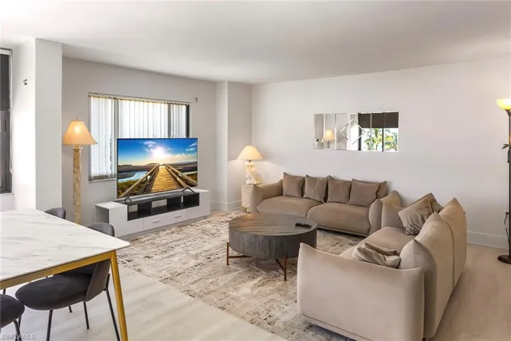 Living area featuring wood finished floors
