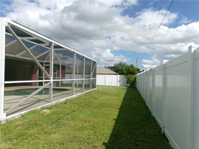 Fenced in yard