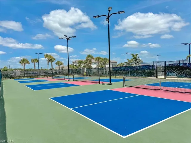 View of tennis court