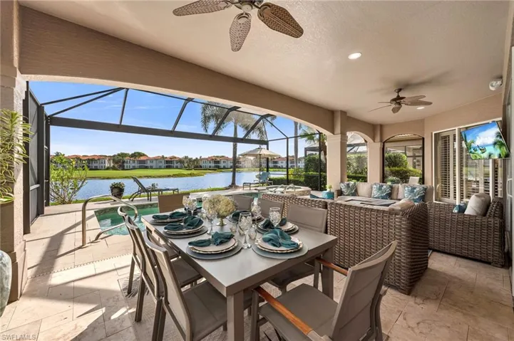 he covered, large lanai is the perfect place to dine al fresco, with better views than any restaurant!