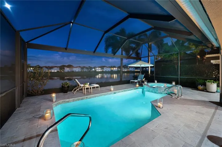 After a day on the pickle ball courts or the golf course...wouldn't a dip in this large pool be the perfect way to end your day?