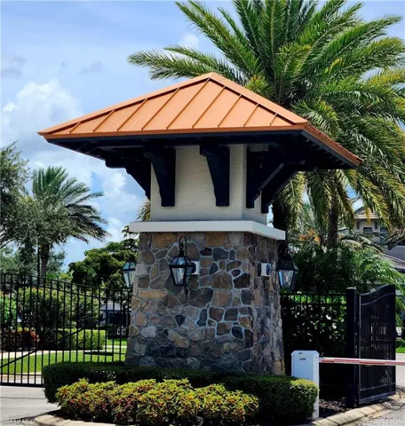 View of community gated entranceway