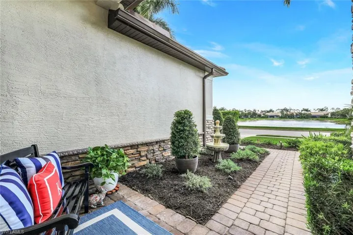 Private view of large lake from front door/porch