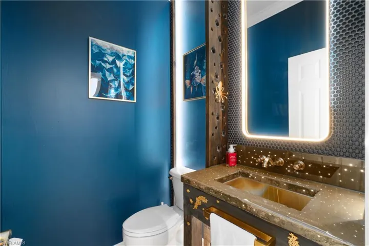 Designer Ocean theme half bathroom