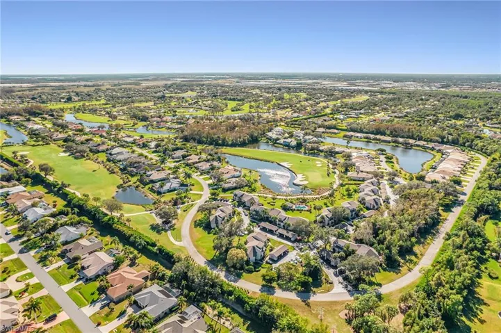 Aerial view of property's location around the Loch Ness Golf Course.