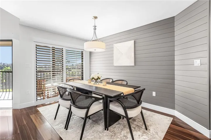 Dining area offers great space for entertaining.