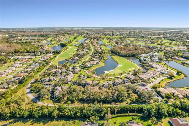 Aerial view of property and surrounding area.
