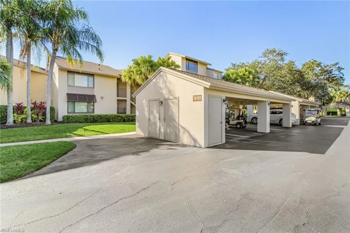 Condos come with one covered carport spot.