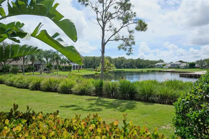 Expansive golf course views from this condo section.