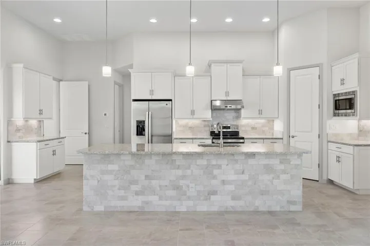 Kitchen previously completed home