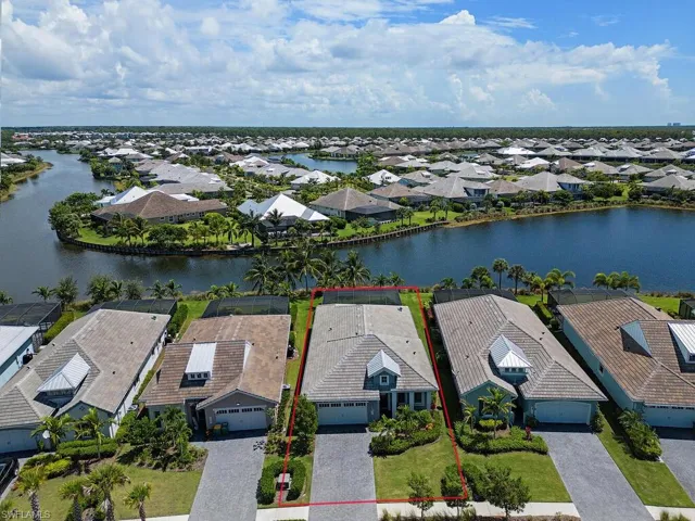 5904 Antigua Way sited on lakefront.
