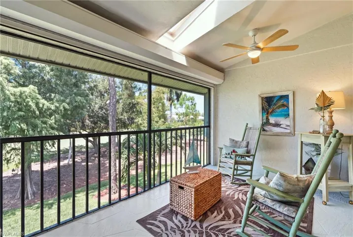 Screened Rear Lanai with golf course view and western exposure