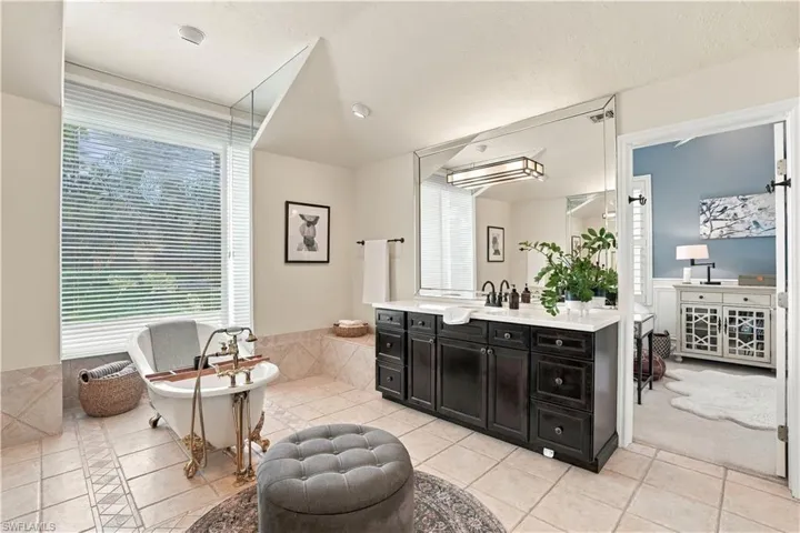 The primary bath offers so much space!