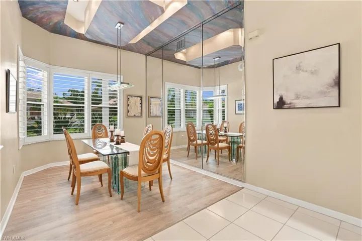 Light-filled dining area, adjacent to the formal living room.