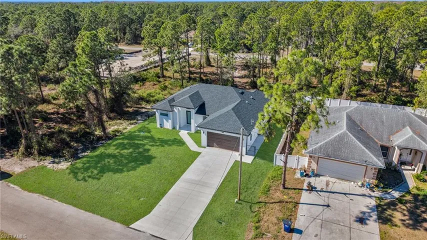 View from above of property