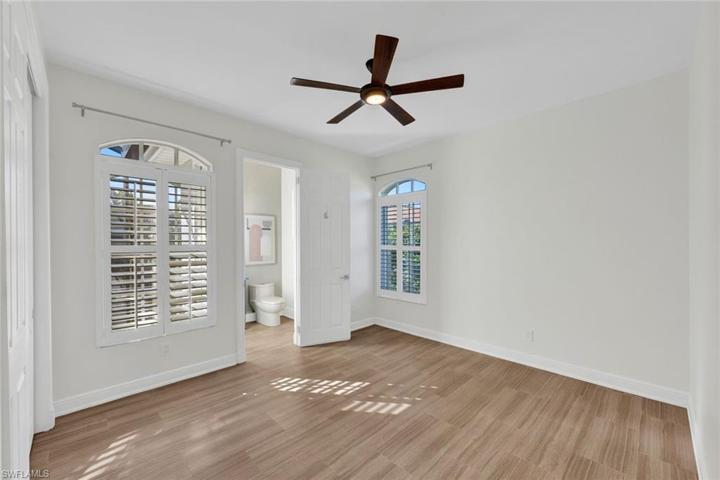 This bedroom connected to half bath which doubles as the pool bath.