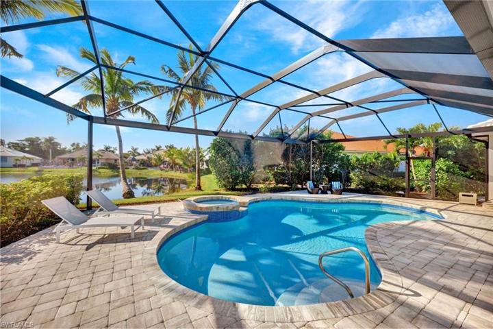 View of the gorgeous pool from your primary bedroom.