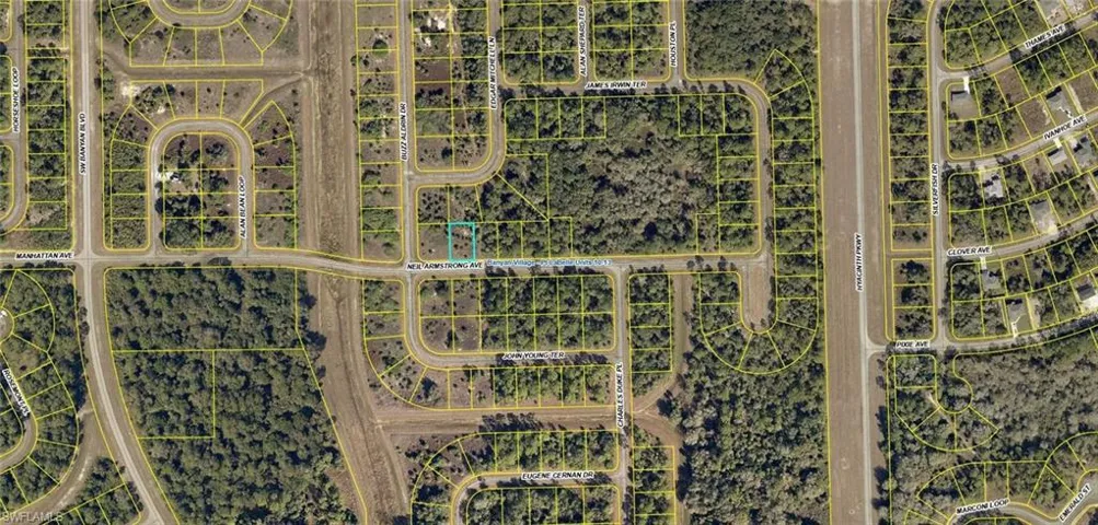 Aerial view of property's location