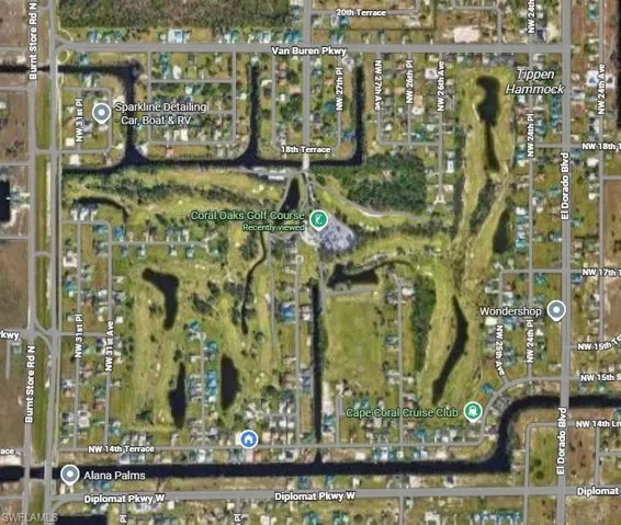 Aerial view of property's location