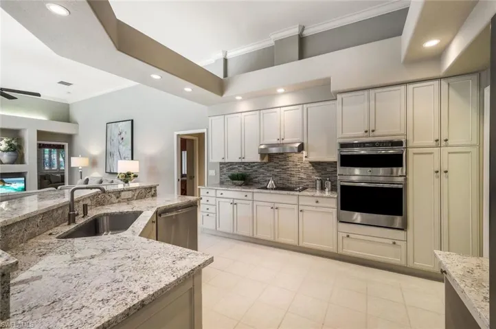 Granite-Topped Custom Wood Kitchen